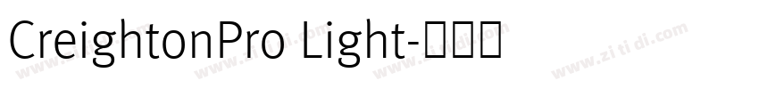 CreightonPro Light字体转换